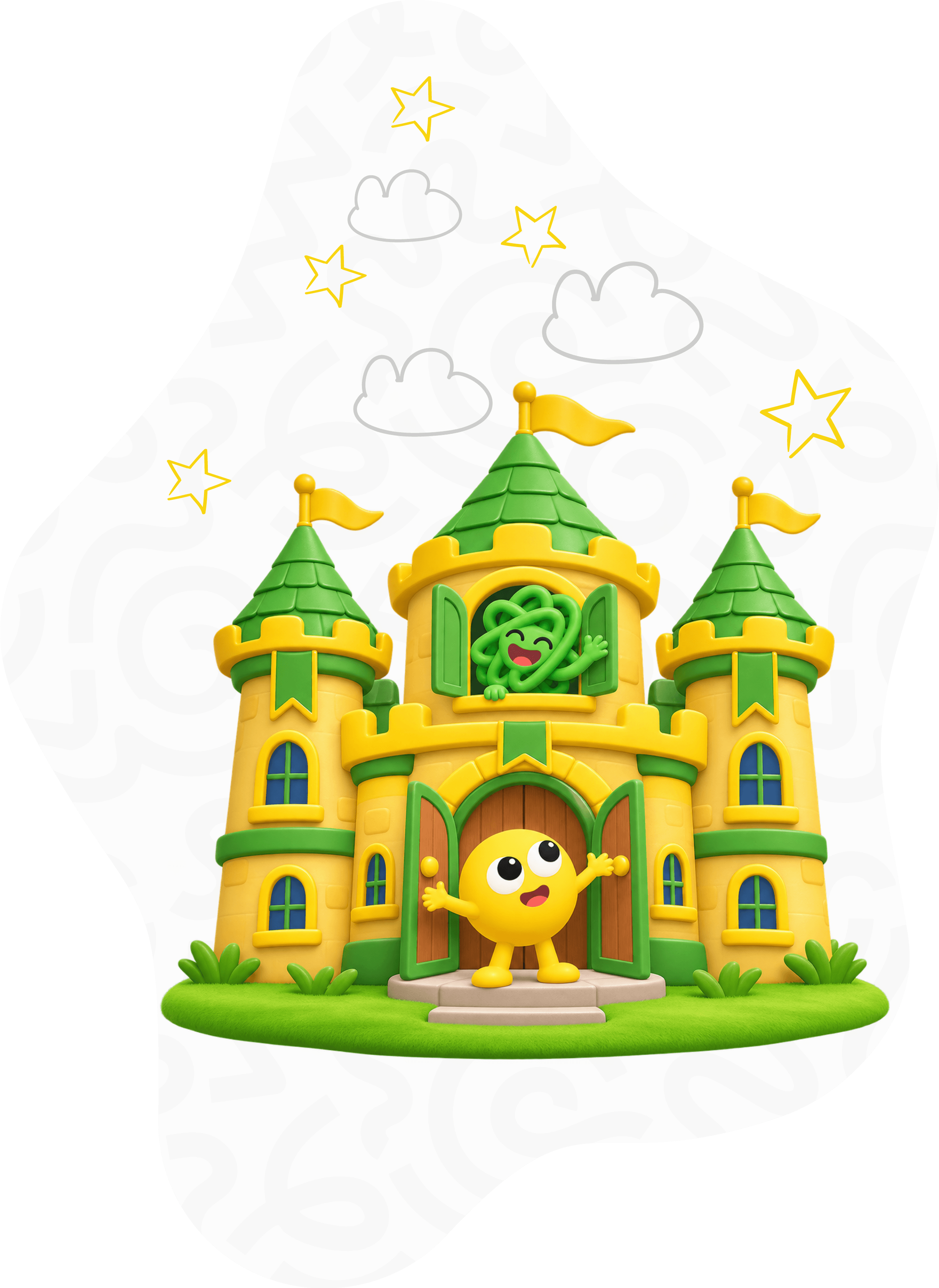 Yearly Fêri plan with magical castle mascots